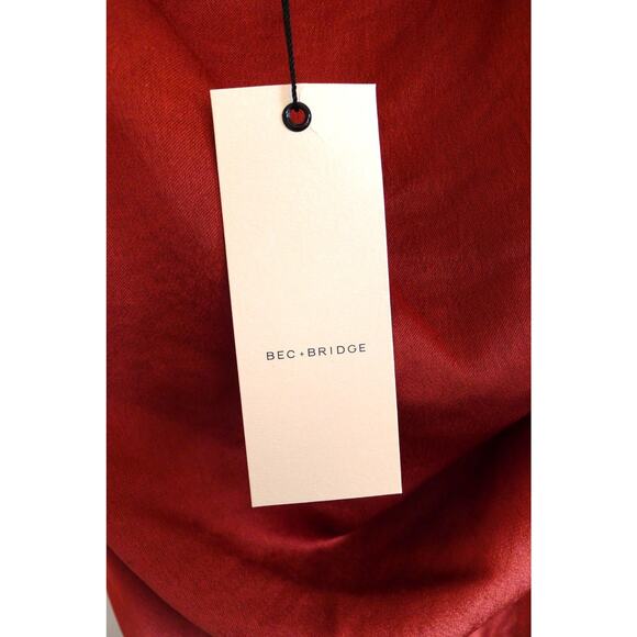 BEC + BRIDGE Nadia Maxi Slip Slit Dress Auburn Rust Anthropologie 2 NWT $330 - Picture 4 of 15